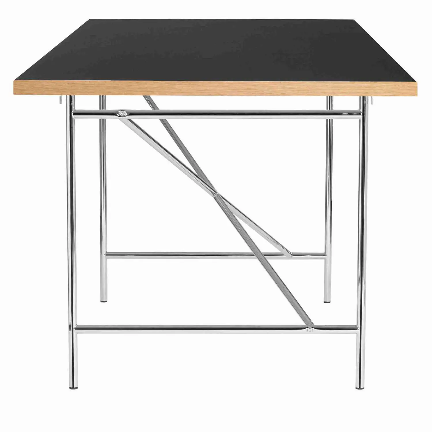PLEASE WAIT TO BE SEATED EIERMANN1 SKRIVEBORD SORT BORDPLADE/CHROMESTEL - 180 PLEASE WAIT TO BE SEATED EIERMANN1 SKRIVEBORD SORT BORDPLADE/CHROMESTEL - 180