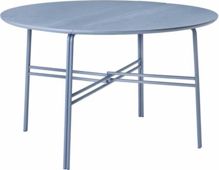 Spisebord Broste Copenhagen Oda Ø120 x H74 cm jern og askefinér blå