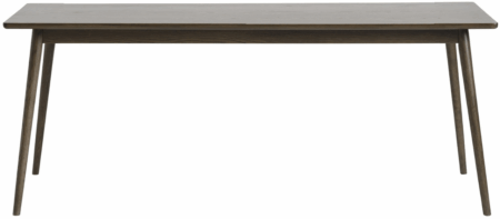 Spisebord Nordique Design Barrali rektangulært røget egetræ 190x90 cm udtræksplade til 6 pers
