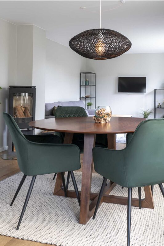 House Nordic - Hellerup Spisebord - valnød, Ø137 cm