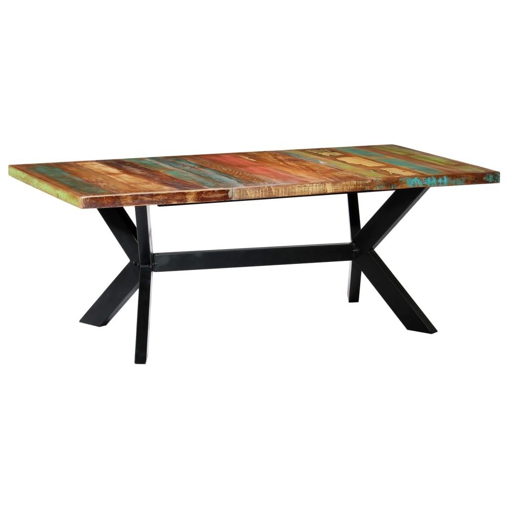 Spisebord 200x100x75 cm massivt genbrugstræ Spisebord 200x100x75 cm massivt genbrugstræ