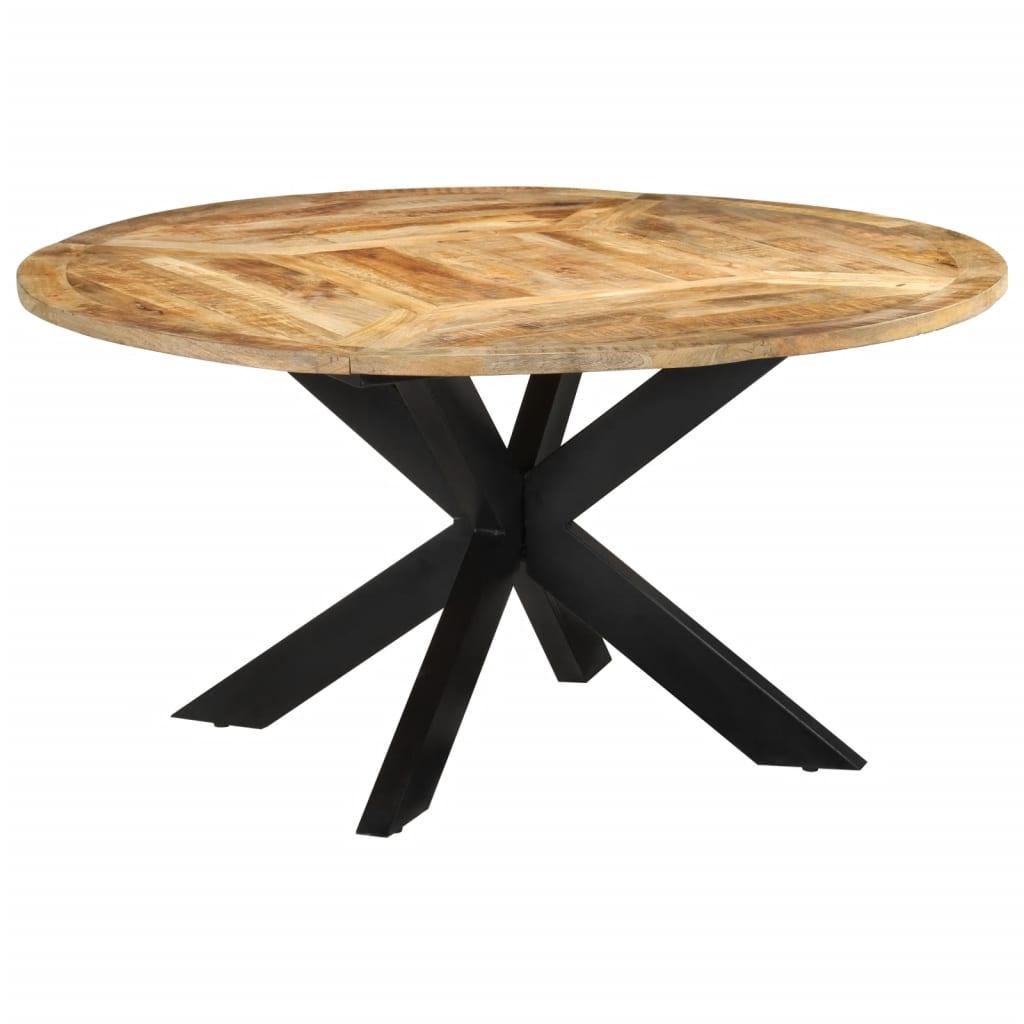 Spisebord Ø560x76 cm massivt ru mangotræ Spisebord Ø560x76 cm massivt ru mangotræ