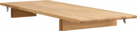 Tillægsplade til spisebord Rowico Tyler udvidelsesplade i olieret massivt egetræ 105x40x9 cm FSC-certificeret