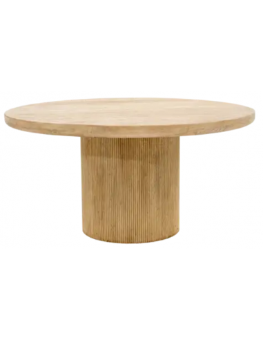 FLAMANT TAMMY Rundt spisebord i genanvendt elmetræ Ø150 cm - Antik natur