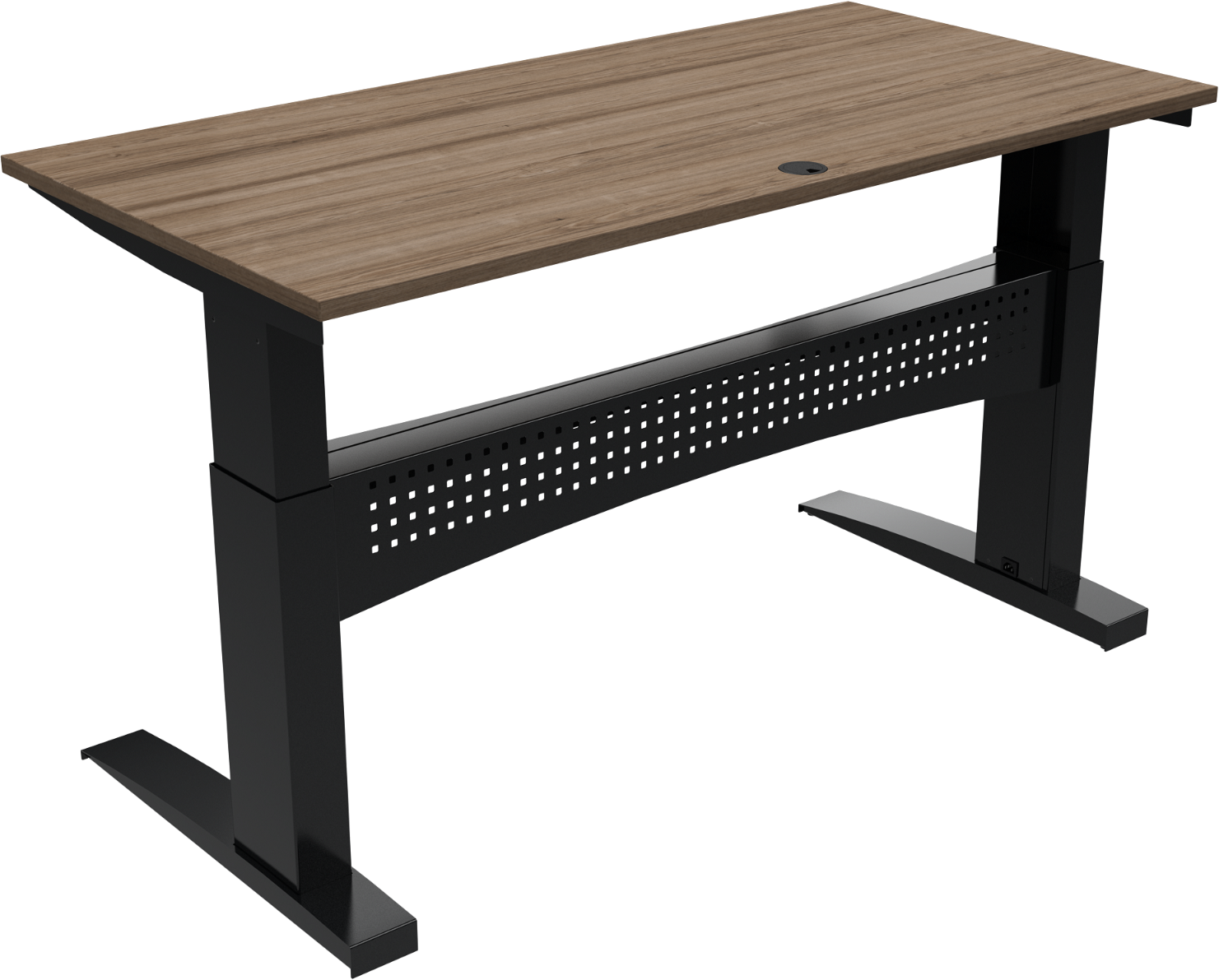 Hæve-/sænkebord ZenNord FlexDesk firkantet skrivebord 160x80 cm valnød/sort ergonomisk Hæve-/sænkebord ZenNord FlexDesk firkantet skrivebord 160x80 cm valnød/sort ergonomisk