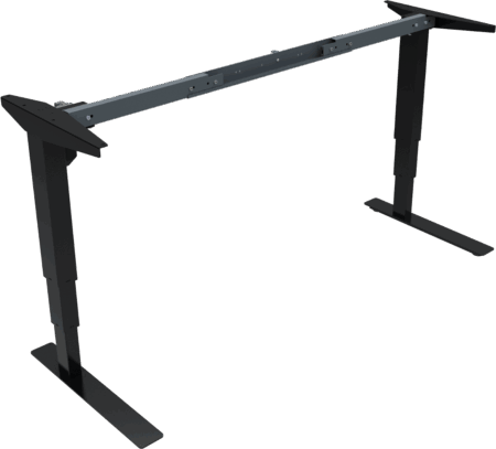 Hæve-/sænkestel ZenNord VersaStand sort metalramme H57-122 cm til skrivebord - justerbar højde
