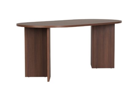 NORDVÄRK Sablin spisebord, oval - valnød melamin (180x89,5)