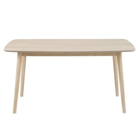 Nagano spisebord 80x150 cm - Hvidolieret eg