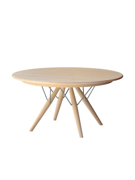 PP75/140 Spisebord af Hans J. Wegner (Bord (uden tillægsplade), Eg, Sæbebehandlet)