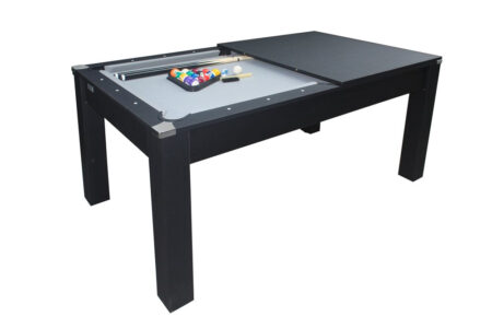 Sanremo 6' multifunktionsbord - spisebord, poolbord og bordtennis, sort