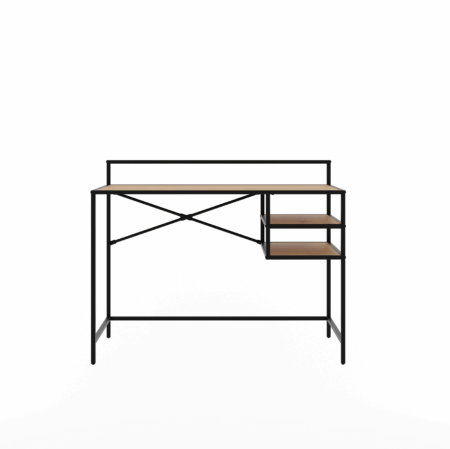 Skrivebord Nordique Design Altino - FSC Mix 70% vildegtræ/metal arbejdsbord 110x56,8 cm