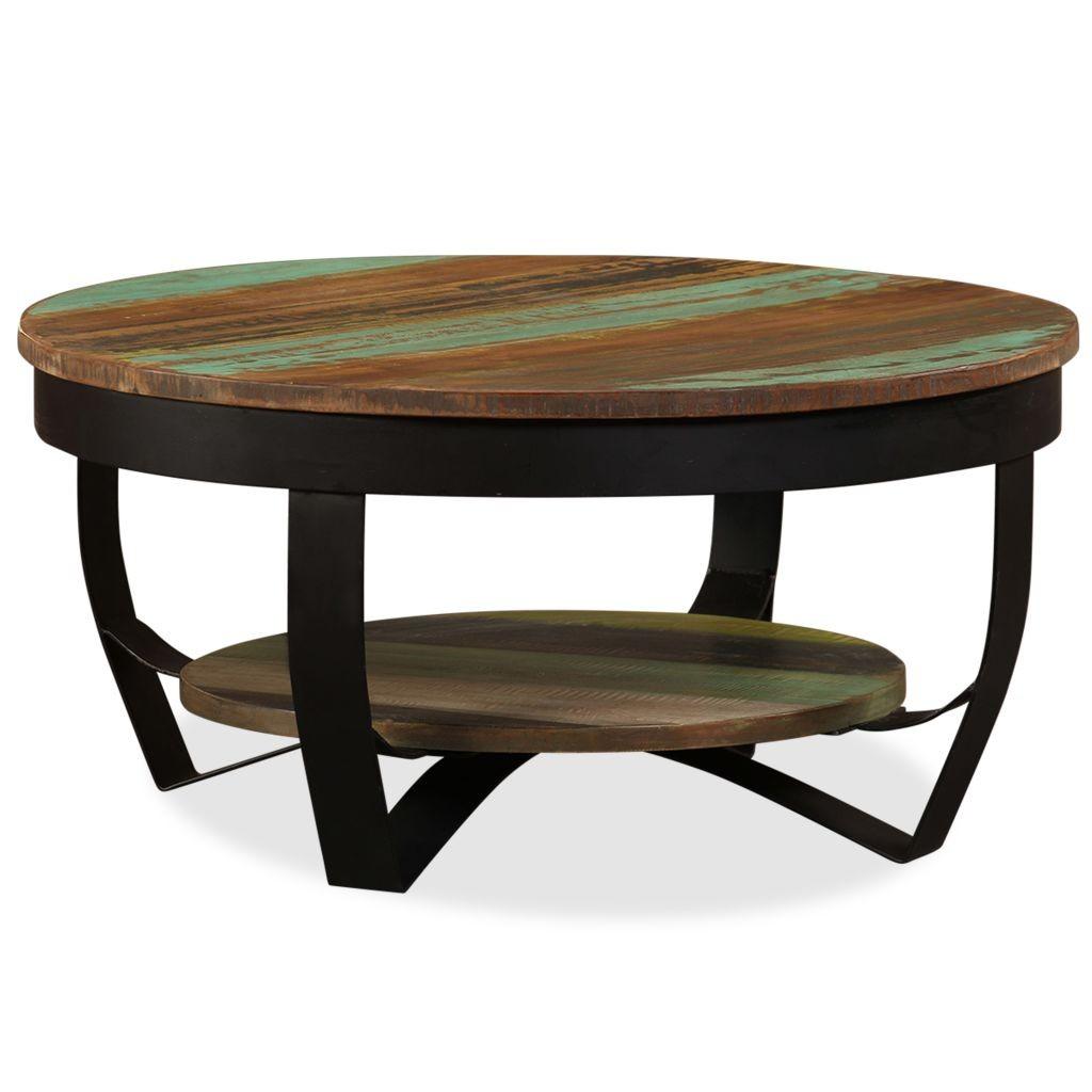 Sofabord 65x32 cm massivt genbrugstræ Sofabord 65x32 cm massivt genbrugstræ