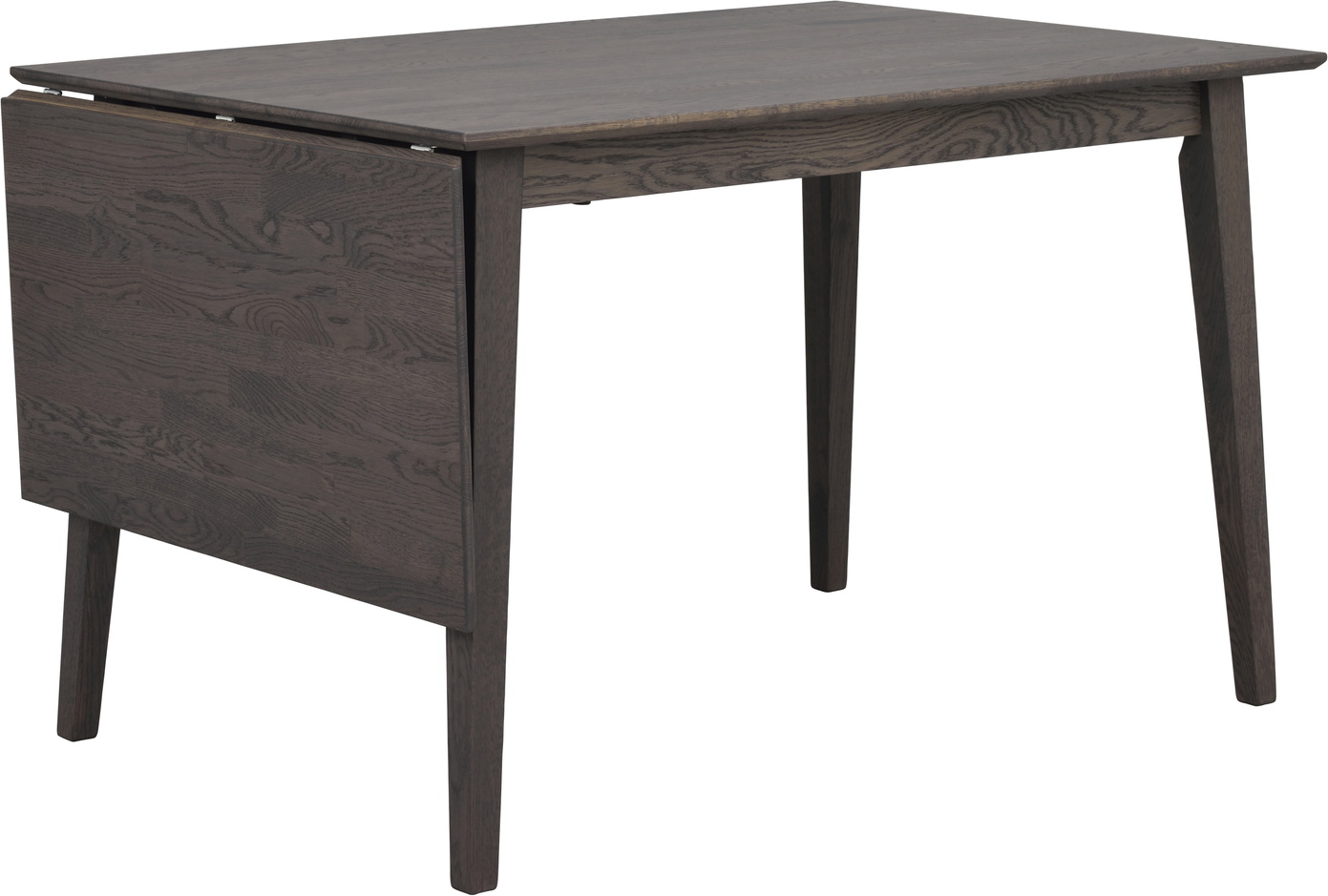 Spisebord Rowico Filippa mørkebrunt massivt egetræ med drop-leaf udtræk 120-165 cm FSC-certificeret Spisebord Rowico Filippa mørkebrunt massivt egetræ med drop-leaf udtræk 120-165 cm FSC-certificeret
