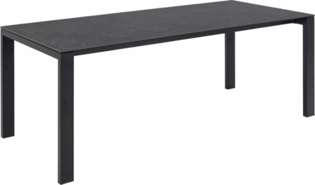 Spisebord Signature Elenique sort Fairbanks keramik & mat sort stålstel 200x90 cm