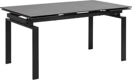 Spisebord Signature Orenda sort Fairbanks keramik mat sorte stålben 240x85 cm opbevaring tillægsplader