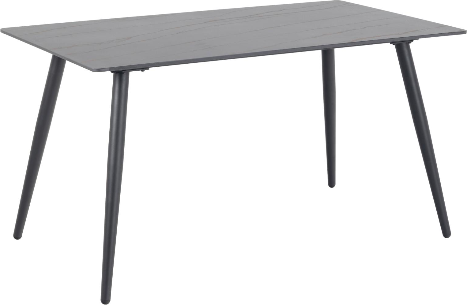 Spisebord Signature Zorina i mat sort Grantham keramik med pulverlakeret stålstel 140x80x75 cm Spisebord Signature Zorina i mat sort Grantham keramik med pulverlakeret stålstel 140x80x75 cm