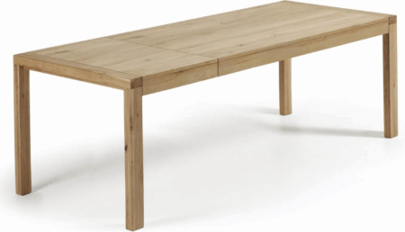 Spisebord med udtræk Kave Home Briva 200x100 cm natur egetræ