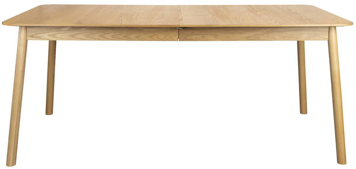 Spisebord med udtræk Zuiver Glimps 180x90 cm natur egefinér & asketræsben Spisebord med udtræk Zuiver Glimps 180x90 cm natur egefinér & asketræsben
