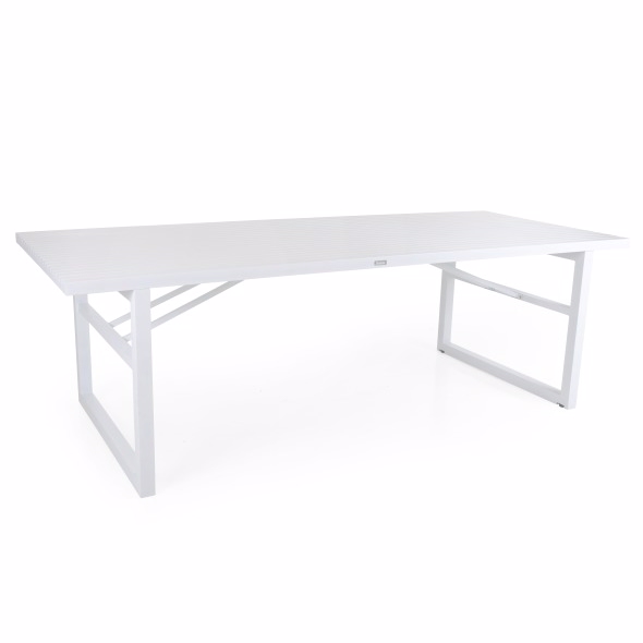 Vevi hvidt havebord 95x230 - Havebord - Brafab - Enggården Havemøbler Vevi hvidt havebord 95x230 - Havebord - Brafab - Enggården Havemøbler