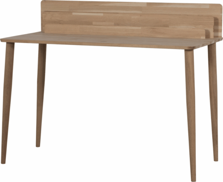 WOOOD Leva skrivebord i ubehandlet FSC-certificeret eg 120x59 cm - tidløst design til hjemmekontor
