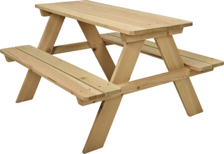 Bord-bænkesæt børn, 100% FSC træ, 89x79x50cm