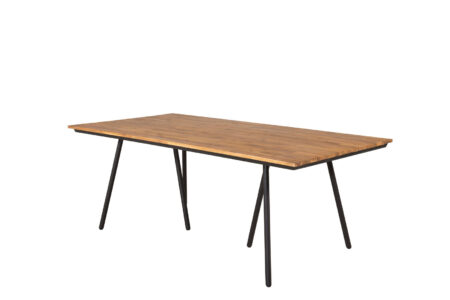 Chan havebord teaklookolieret,sort