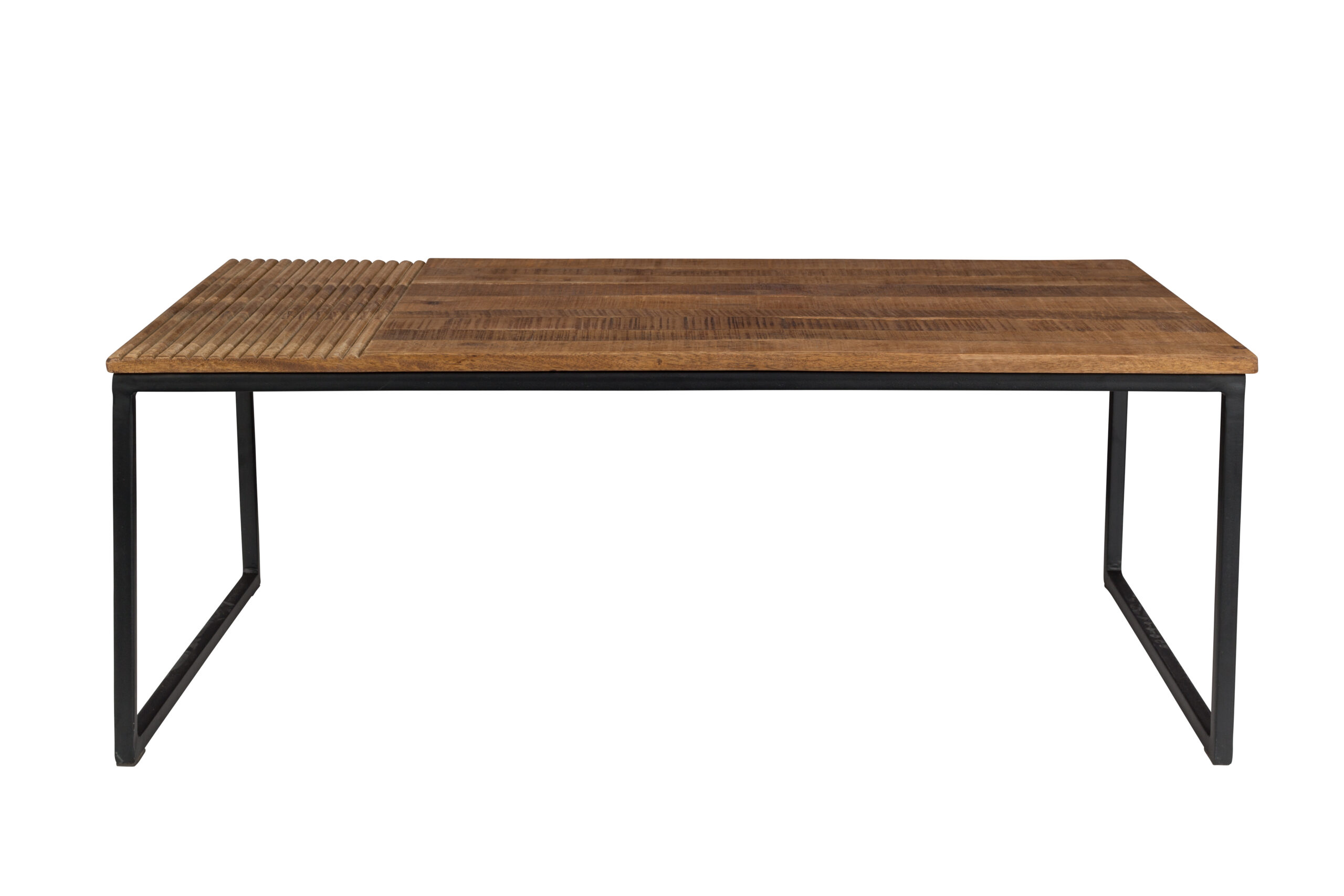 DUTCHBONE Randi sofabord, rektangulær - brun mangotræ og stål (110x60) DUTCHBONE Randi sofabord, rektangulær - brun mangotræ og stål (110x60)