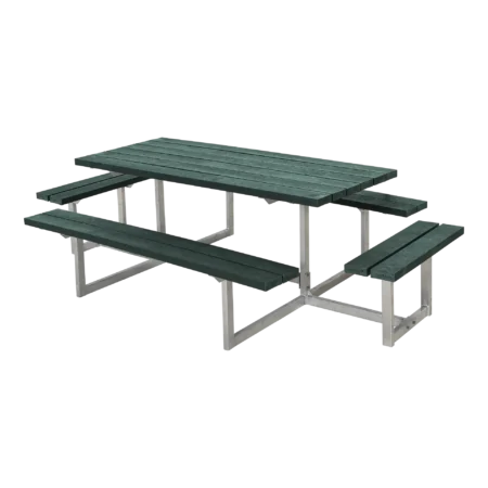 PLUS BASIC BORD/BÆNKESÆT M/2 PÅBYGNINGER RETEX GRÅ - 260