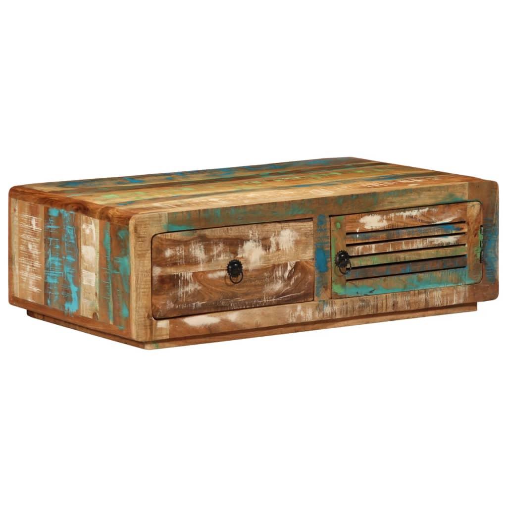 Sofabord 89x55x29 cm massivt genbrugstræ Sofabord 89x55x29 cm massivt genbrugstræ