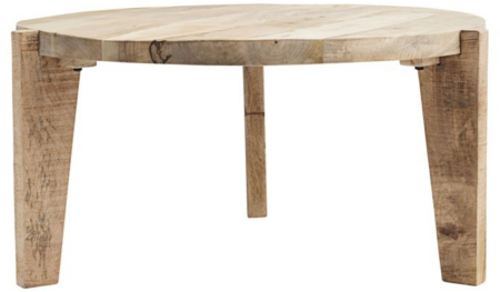 Sofabord House Doctor Bali rundt mangotræ loungebord natur Ø80 x H40 cm