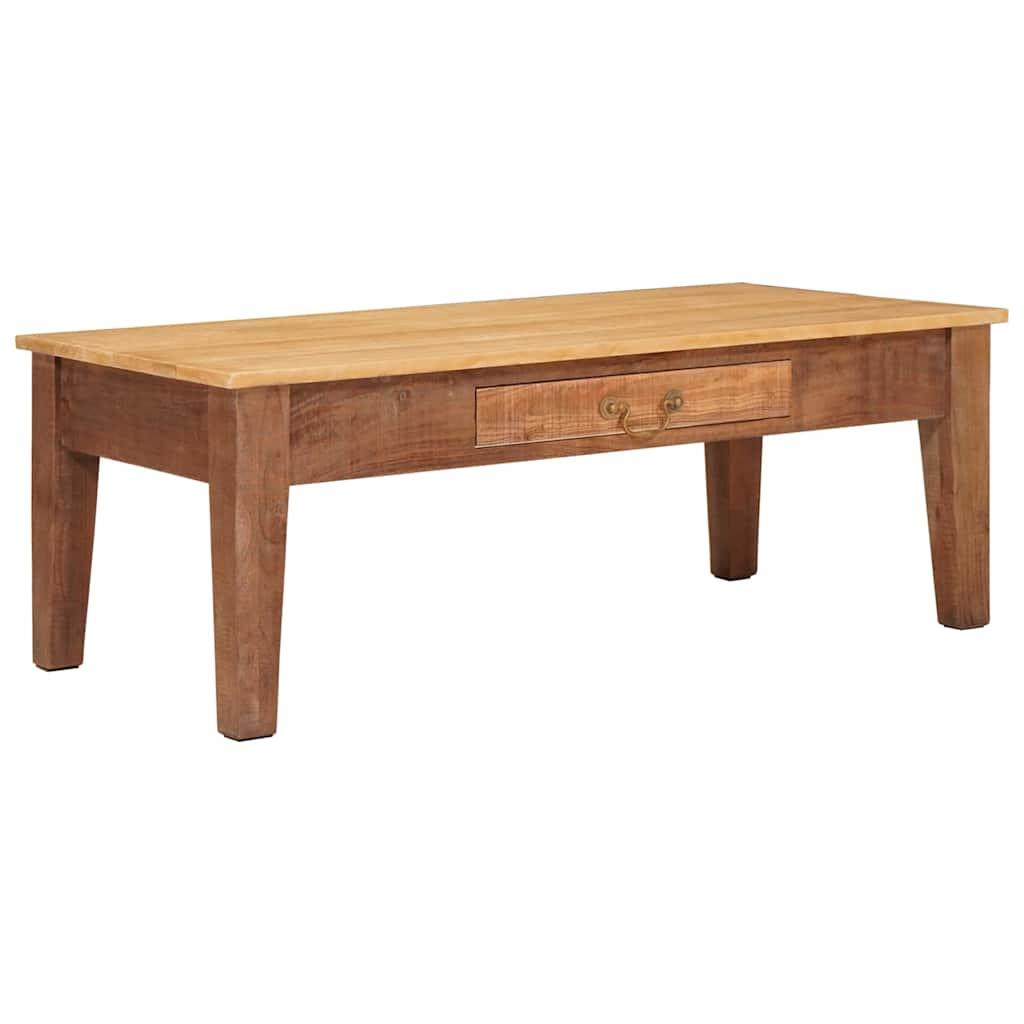 Sofabord med skuffe Brun 110 x 55 x 40 cm Massivt mangotræ Sofabord med skuffe Brun 110 x 55 x 40 cm Massivt mangotræ