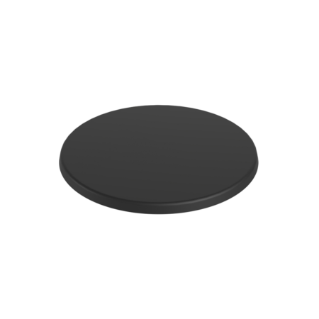 Sort bordplade rund - ø70 cm