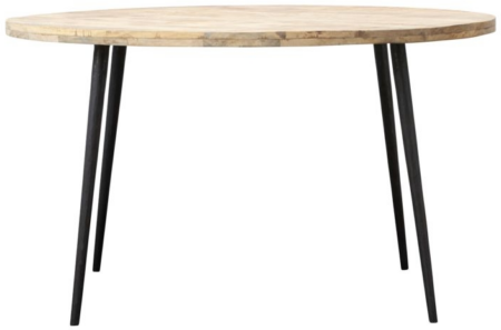 Spisebord House Doctor Club rundt mangotræ/jern Ø130 x H76 cm natur
