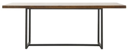 Spisebord House Doctor Kant mangotræ/metal 200x90 cm mørkebrun/sort