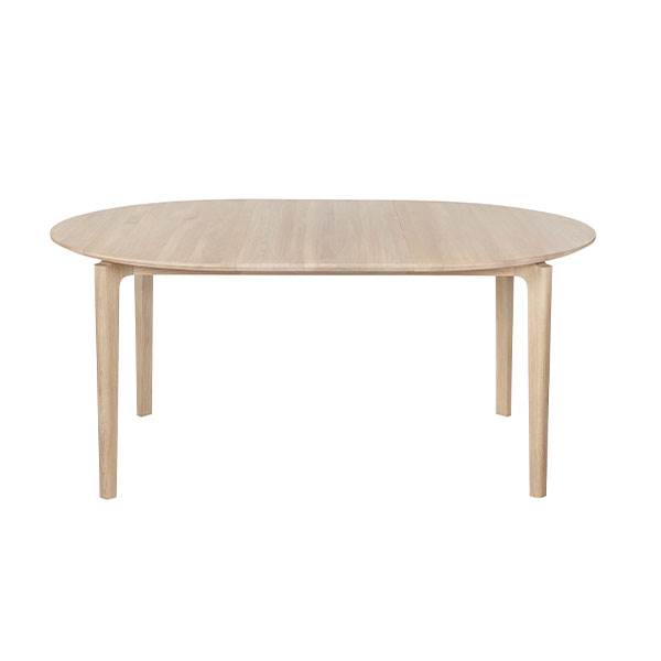 Haslev Ida spisebord - oval - 95x180 cm - hvidolieret eg Haslev Ida spisebord - oval - 95x180 cm - hvidolieret eg