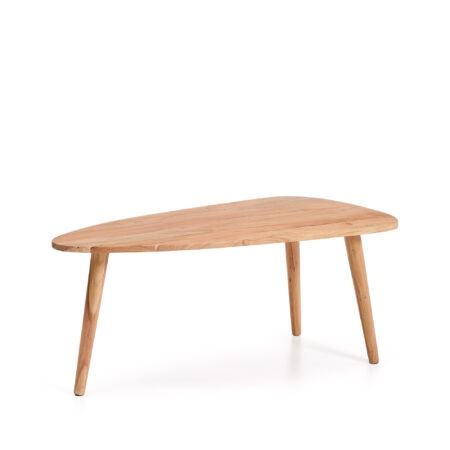 KAVE HOME Duvani sofabord - akacietræ med bleget finish (Ø110x60)