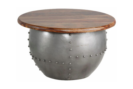 Khalsa Sofabord 75 cm Rundt - Mangotræ/Brun