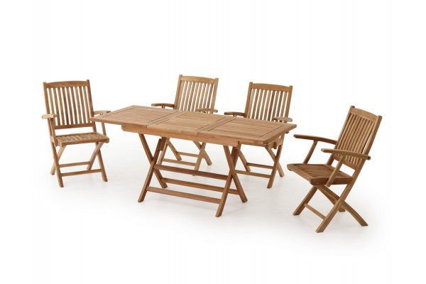 Sofia Udtræk Mia m/armlæn Teak Havemøbelsæt Sofia Udtræk Mia m/armlæn Teak Havemøbelsæt