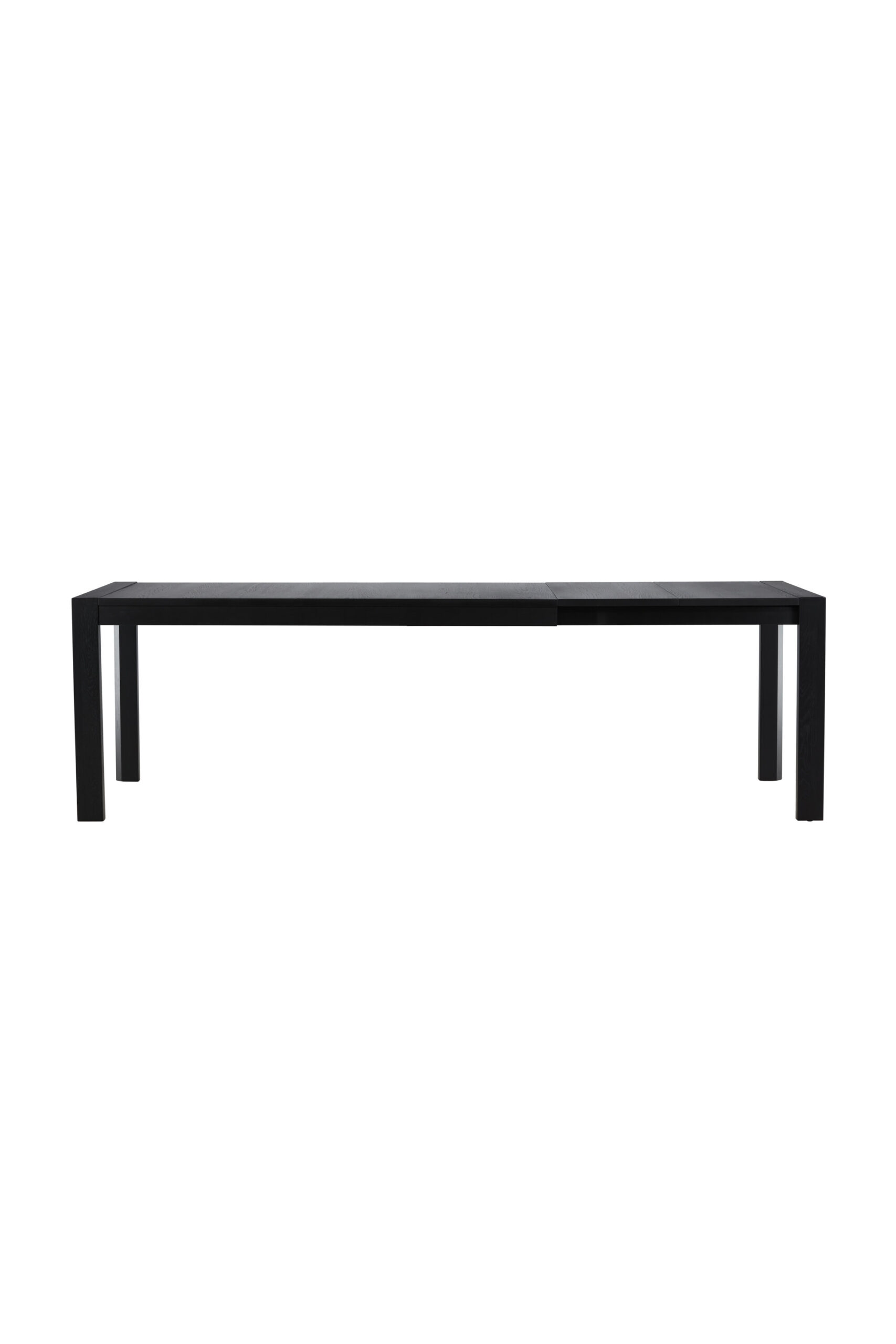 VENTURE DESIGN Slider spisebord, m. udtræk - sort egetræ (250x95x75) VENTURE DESIGN Slider spisebord, m. udtræk - sort egetræ (250x95x75)
