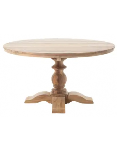 FLAMANT ALISTER Rundt Have spisebord i genanvendt teaktræ H76 x Ø140 cm - Teak