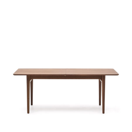 KAVE HOME Elan spisebord, m. butterflybordplade - brun finÃ¨r og valnøddetræ (200(260)x100)