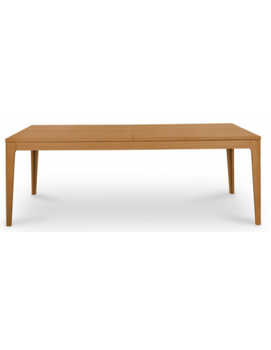 KERTE Spisebord med udtræk i egetræ og egetræsfinér 200 - 300 x 100 cm - Olieret eg