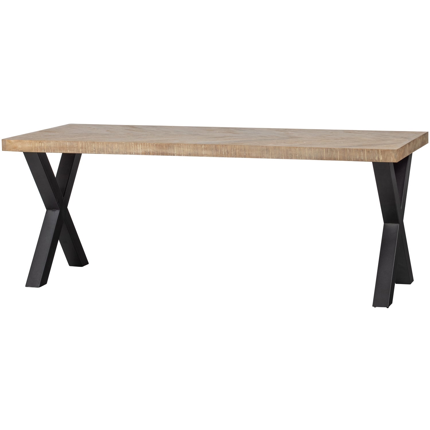 WOOOD - Tablo Spisebord Mango Træ Fiskebenmønster Alkmaar Ben 180x90 cm - 75x180x90 cm WOOOD - Tablo Spisebord Mango Træ Fiskebenmønster Alkmaar Ben 180x90 cm - 75x180x90 cm