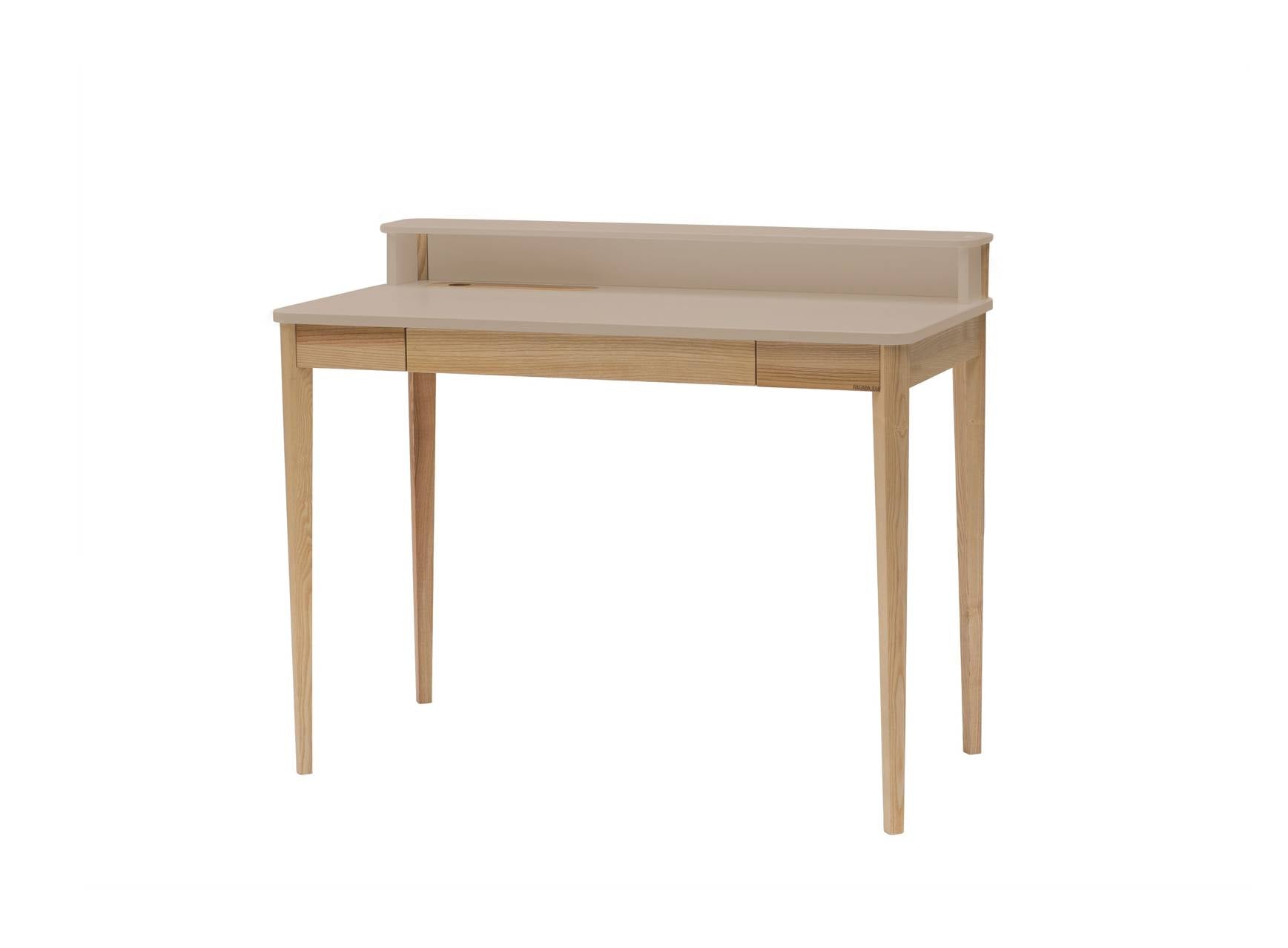 ASHME Skrivebord B 110 x D 56 x H 75 cm - Brun Beige ASHME Skrivebord B 110 x D 56 x H 75 cm - Brun Beige