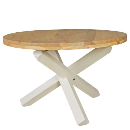 Designer spisebord rundt Ø 120 cm x 75 cm massivt akacietræ