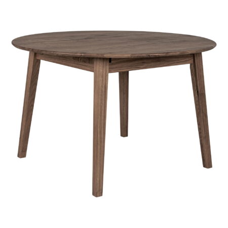 HOUSE NORDIC Metz spisebord, m. butterflybordplade - smoked eg (Ø118)