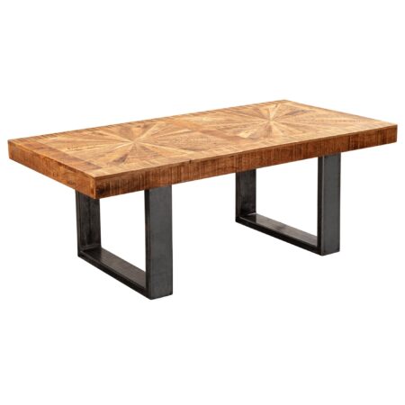 Håndlavet sofabord i FSC®-certificeret træ, 105 X 55 cm