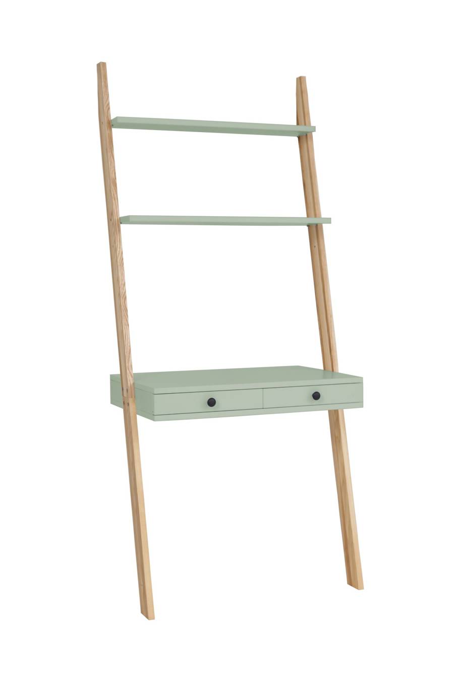 LENO Stigehylde Skrivebord 79x183cm Salviegrøn LENO Stigehylde Skrivebord 79x183cm Salviegrøn