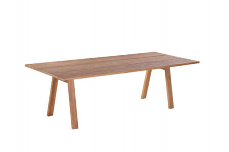 Mako Plankebord 90x200 cm - m/bordben i teak - Skrå