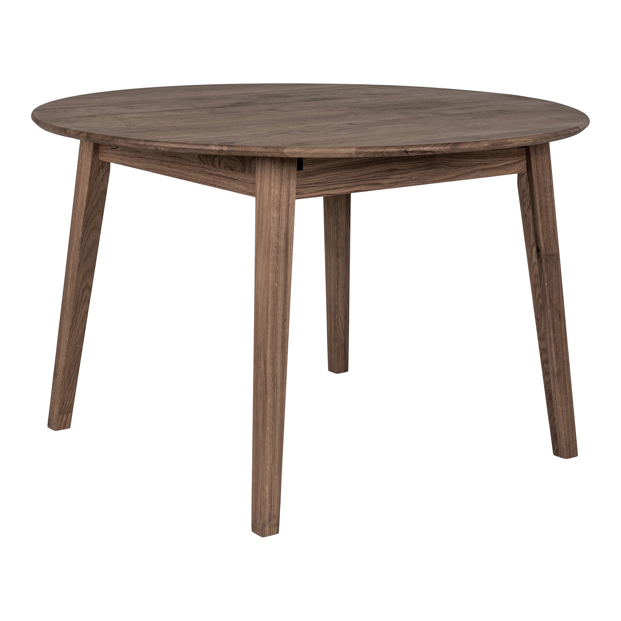 Metz Spisebord - Spisebord, Egetræ, Smoked, Indbyggget Tillægsplade Med Butterflyfunktion Ø118X118-158X75 Cm Metz Spisebord - Spisebord, Egetræ, Smoked, Indbyggget Tillægsplade Med Butterflyfunktion Ø118X118-158X75 Cm